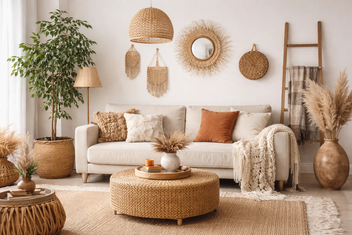 Apporter une touche bohème à votre intérieur avec des éléments naturels